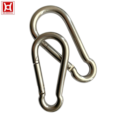 Durezza improvvisa resistente del gancio M8 Carabiner di acciaio inossidabile della primavera alta